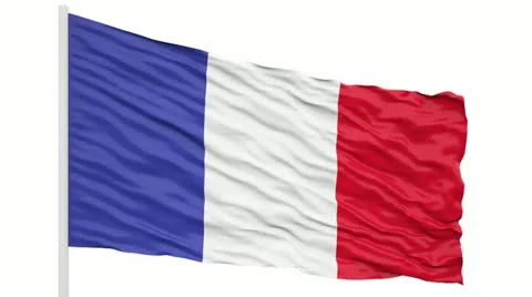 France flag Stock Footage 18141534