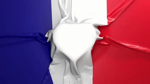 France flag Stock Footage 135276464