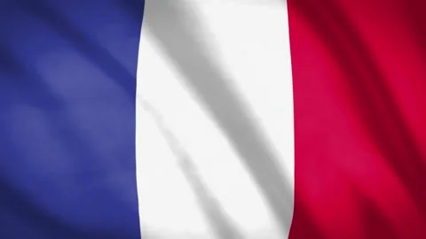 France Flag  Stock Footage 188119934