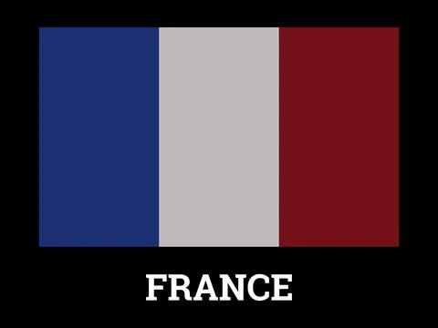 France Flag Icon Vector Illustration Design Stock Illustration