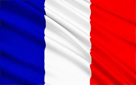 France Flag Stock Illustration