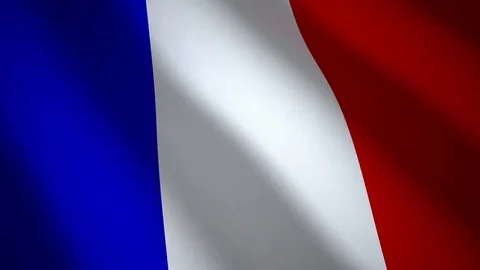 France flag, seamless loop Stock Footage 80335412
