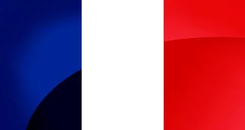 France Flag Shadows Illustrazione stock