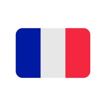 France flag vector icon on white background Stock Illustration