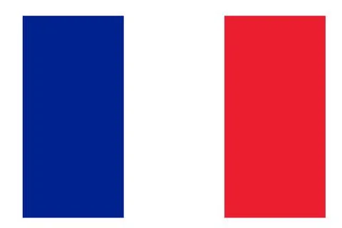 France flag vector template background realistic copy Stock Illustration