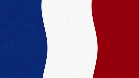 France flag waving seamless loop new quality unique animated dynamic motion Stock Footage 80224865
