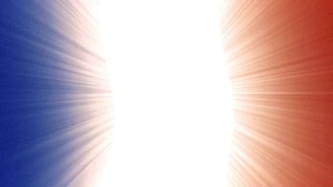 France flag waving seamless loop with sun light rays new quality unique animated Video stock 80225047