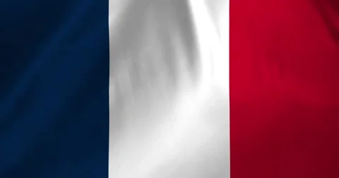 France flag waving with the wind background loop video animation Video stock 327171957