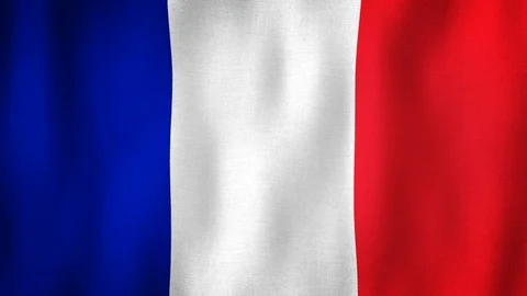 France flag waving in the wind Stock-Footage 102443696