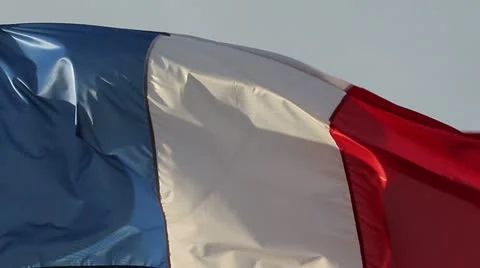 France flag in the wind Vídeos de archivo 18520852