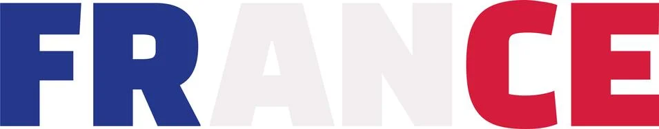 France flag word Stock Illustration