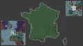 France framed and extracted. Administrative 4k or 4k+ Resolution
