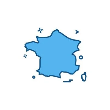 France icon design vector Stockillustratie