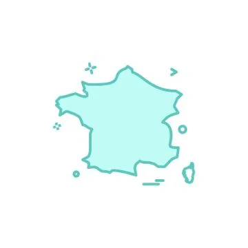 France icon design vector イラスト素材