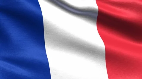 France Looping Flag 4K Stock Footage 107875403