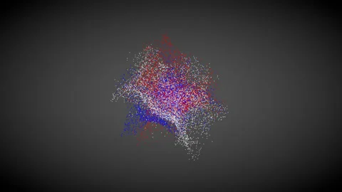 France Map And Flag With Particles 스톡 동영상 106431499