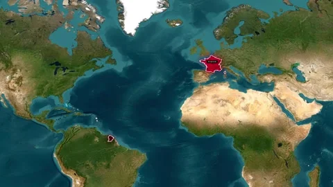  france map animation Stock Footage 332212848