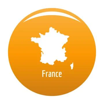 France map in black simple Stock-Illustration