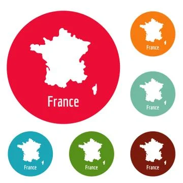 France map in black vector simple 스톡 일러스트