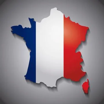 France map design Stock Illustration