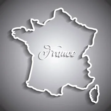 France map design Stockillustratie
