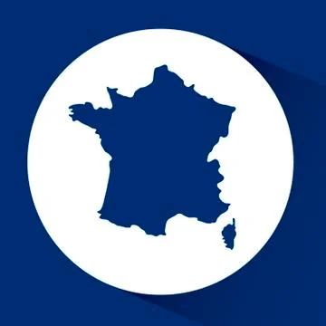 France map design 스톡 일러스트