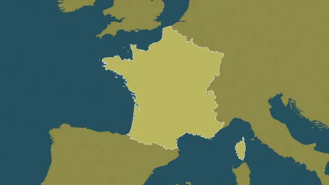 France map - drive. Border. Pattern. Stock Footage 241819304