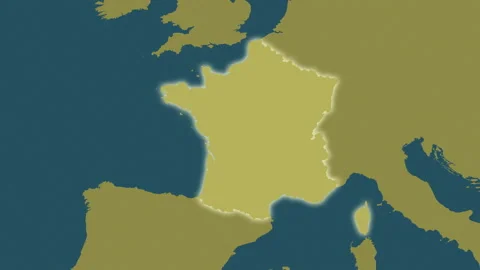 France map - drive. Glow. Pattern. Stock Footage 147099718