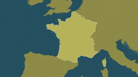 France map - drive. Regions. Pattern. Stock Footage 147099843