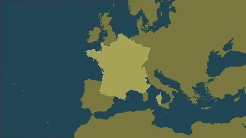 France map - extract. Border. Pattern. Stock Footage 273586155