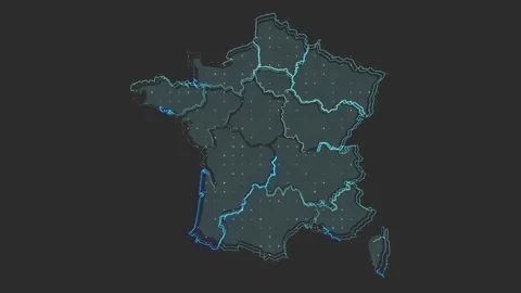 France map Stock Footage 169452286