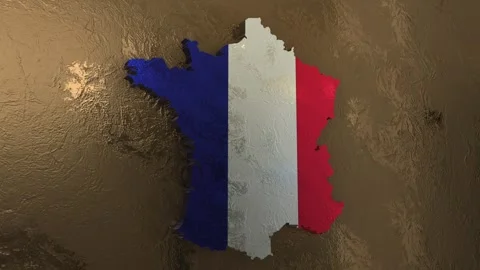 France Map Stock Footage 277923994