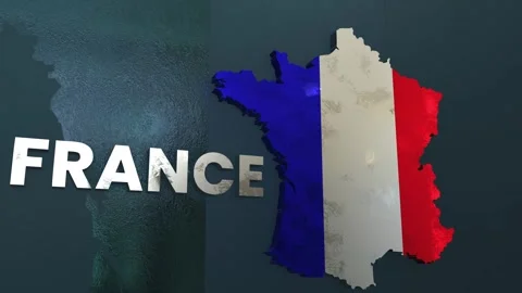 France Map Stock Footage 279743058