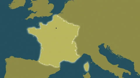 France map - glide. Glow. Pattern. Stock Footage 147131675