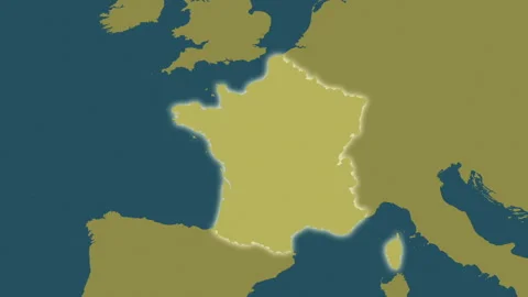 France map - glide. Glow. Pattern. Stock Footage 176972938