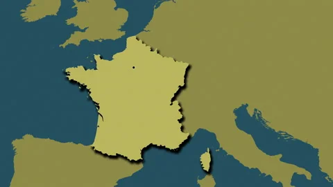 France map - glide. Shadow. Pattern. Stock Footage 147137992
