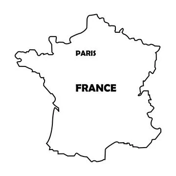 France map icon Stock Illustration