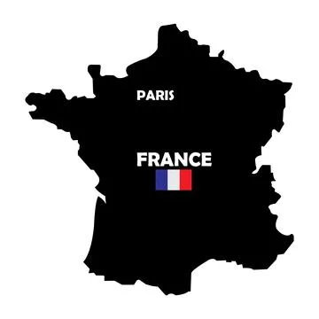 France map icon Stock Illustration
