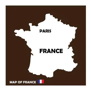 France map icon Stock Illustration