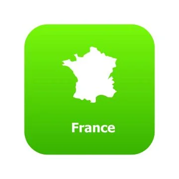 France map icon, simple style Stock Illustration