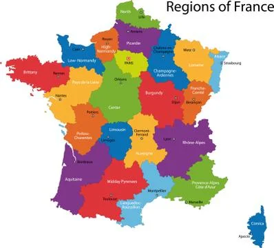 France map Stock Illustration