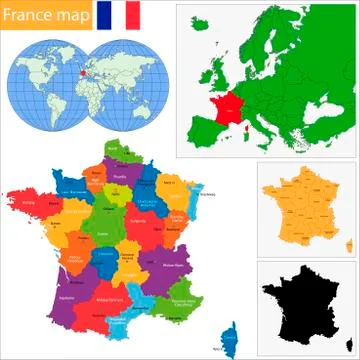 France map イラスト素材