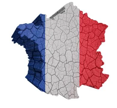 France map Illustrazione stock