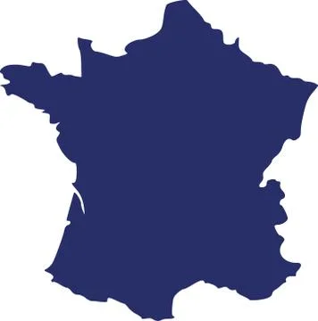 France map Illustrazione stock