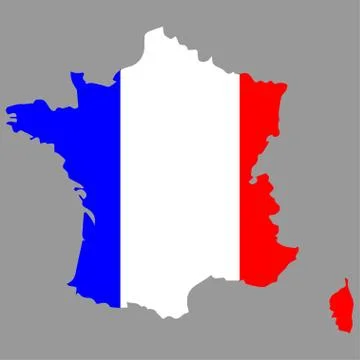 France map Stock Illustration