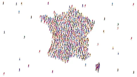 France Map A large group of people form to create a France map. 4K Video. Stock Footage 172935384