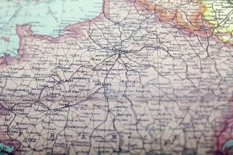 France map Stock Photos
