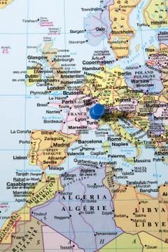 France map Stock Photos