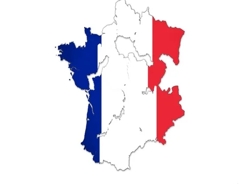 France Map   States Combine Stock Footage 72207641