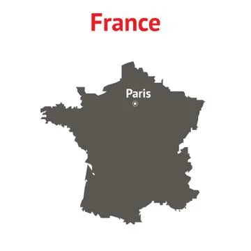 France map vector Stock Illustration